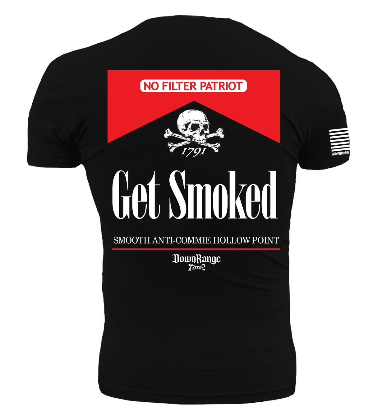 Get Smoked No Filter Patriot Men's Athletic Fit T-Shirt