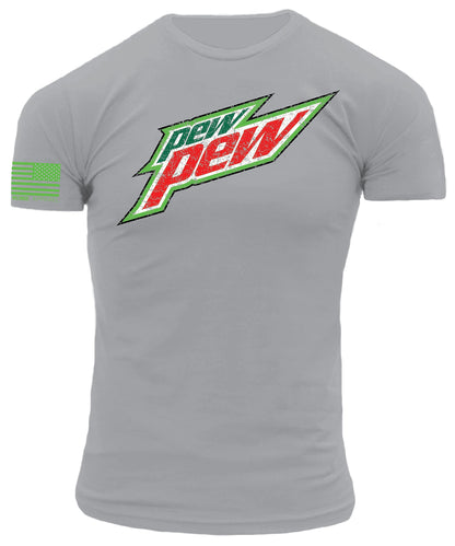 Do the Pew Pew Retro Style Distressed Print