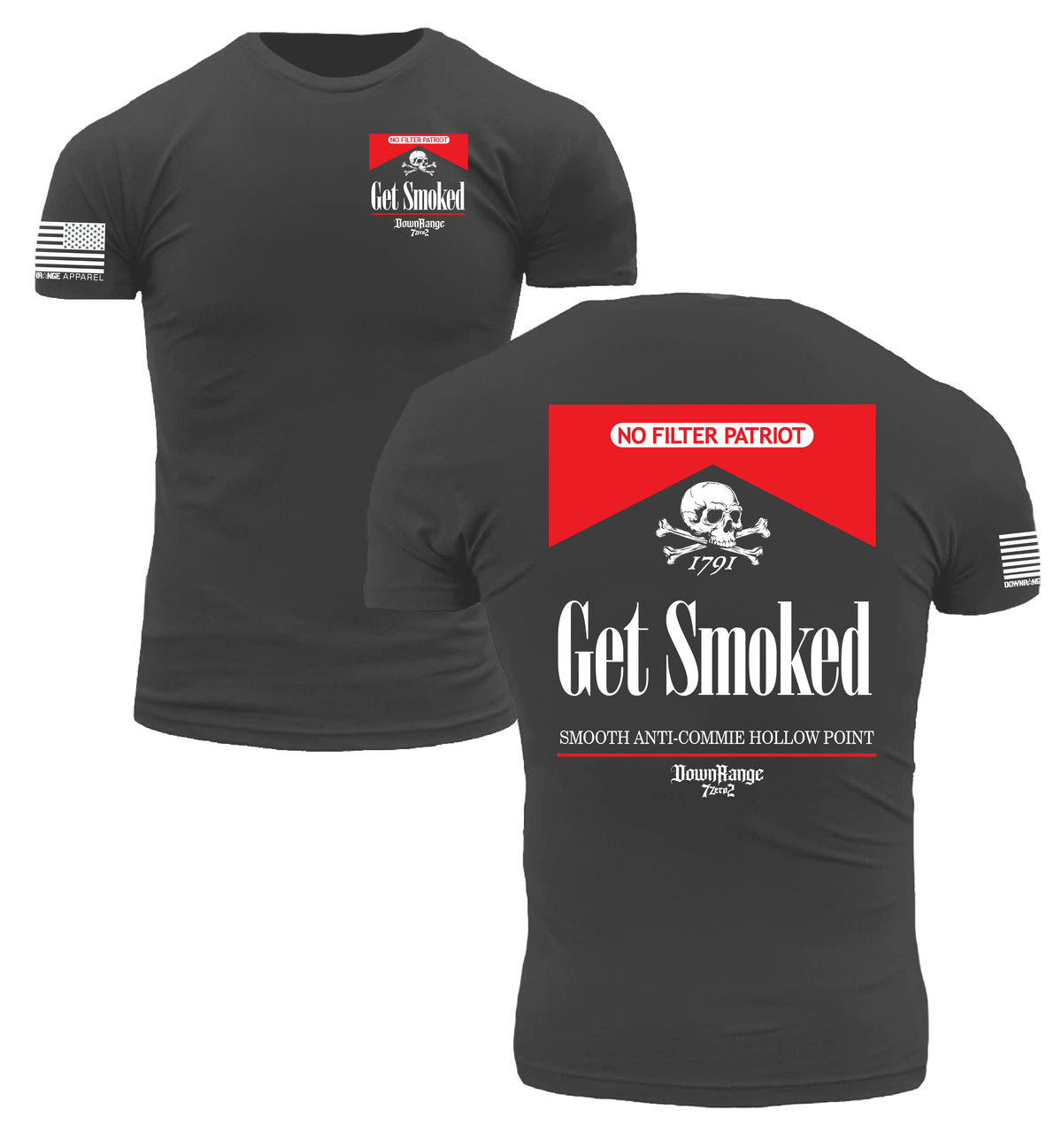 Get Smoked No Filter Patriot Men's Athletic Fit T-Shirt