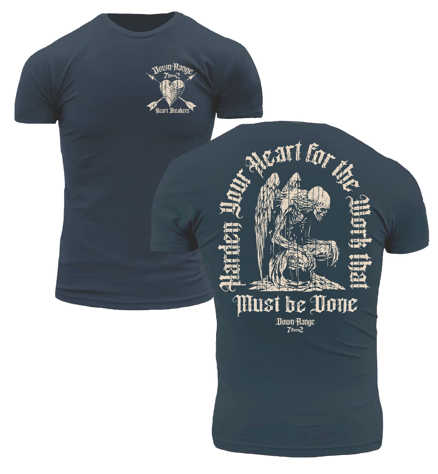Harden Your Heart DownRange Group 7Zero2 Heart Breaker T-Shirt