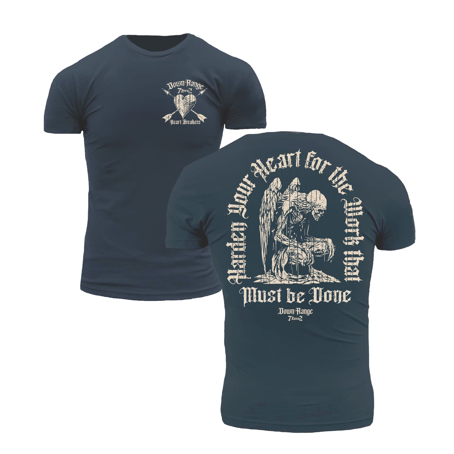 Harden Your Heart DownRange Group 7Zero2 Heart Breaker T-Shirt