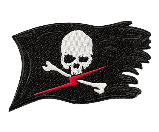 Die Cut Blackbeard Pirate Flag Patch