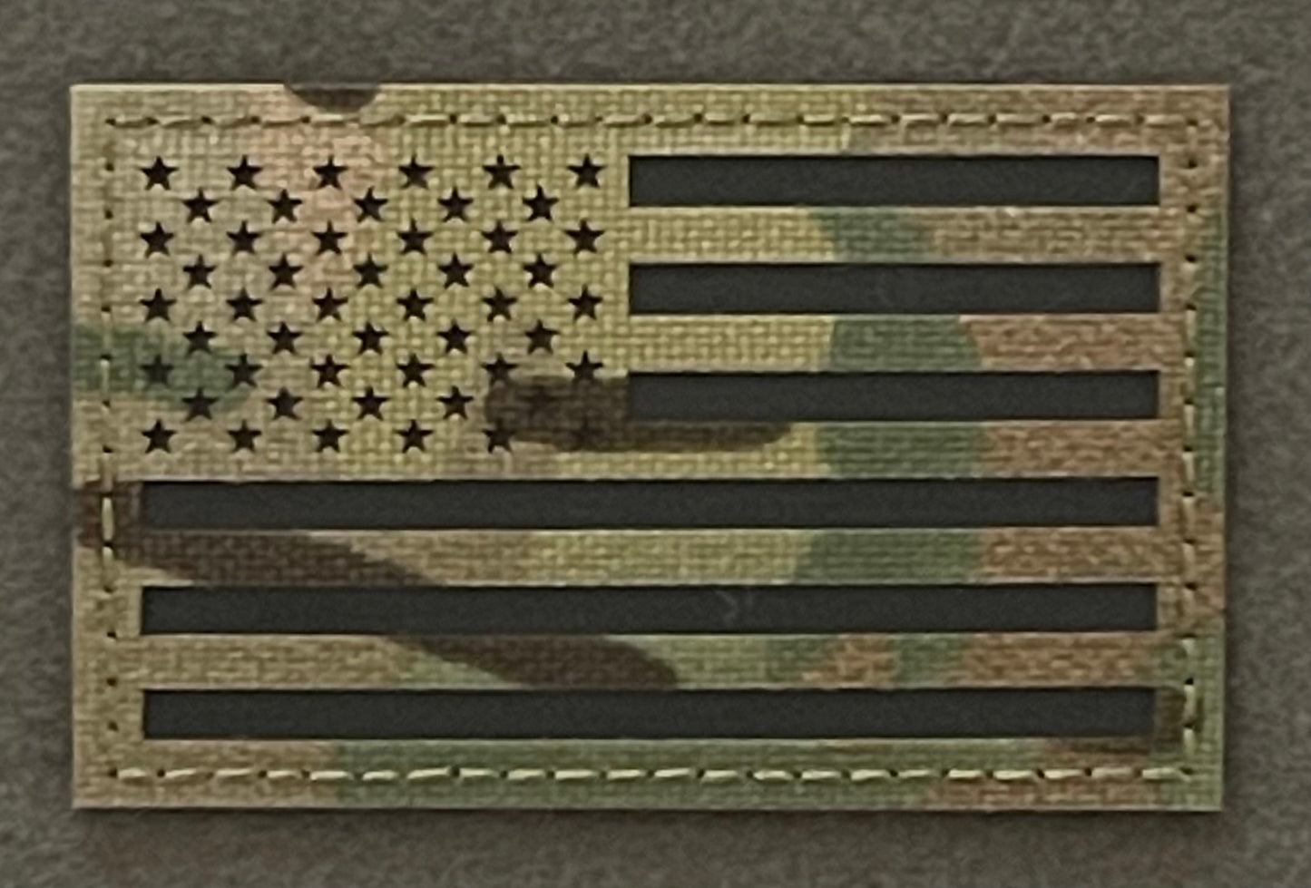 American Flag Patch - Reflective MultiCam / OCP Scorpion