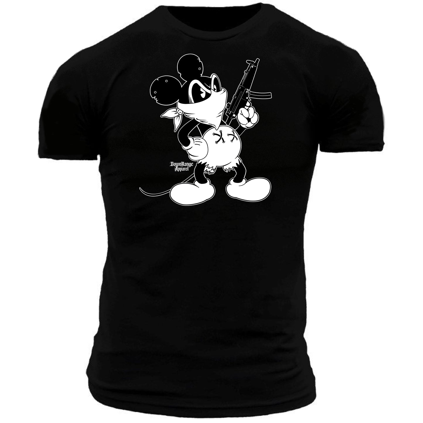 Tactical Mickey Mouse with HK MP5 Machine Gun