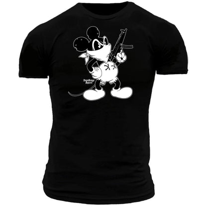 Tactical Mickey Mouse with HK MP5 Machine Gun