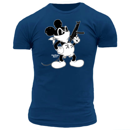 Tactical Mickey Mouse with HK MP5 Machine Gun