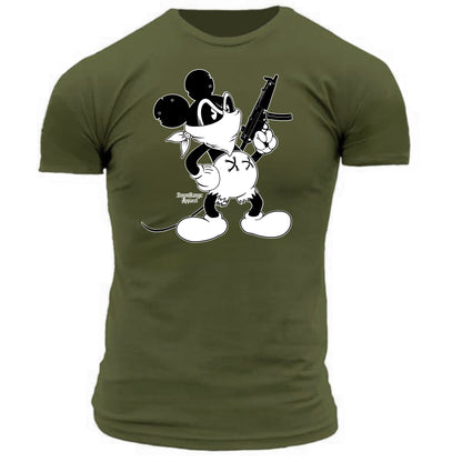 Tactical Mickey Mouse with HK MP5 Machine Gun
