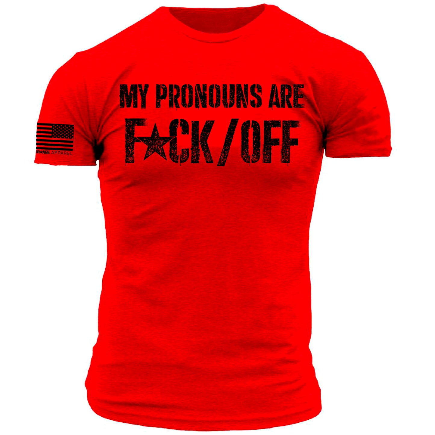 My Pronouns are F*ck / Off Distressed Print