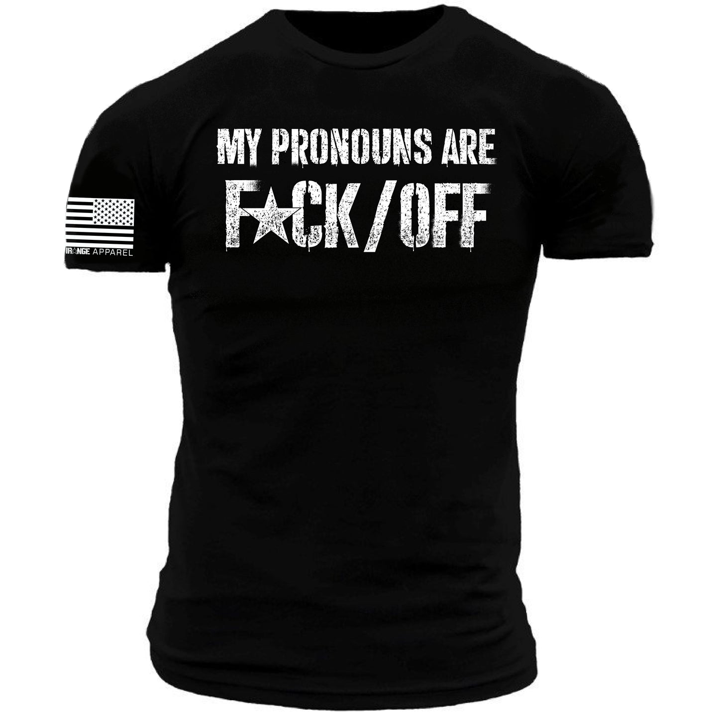 My Pronouns are F*ck / Off Distressed Print