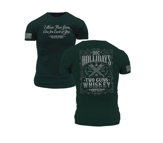Tombstone Doc Holliday Two Guns Whiskey Forest Green
