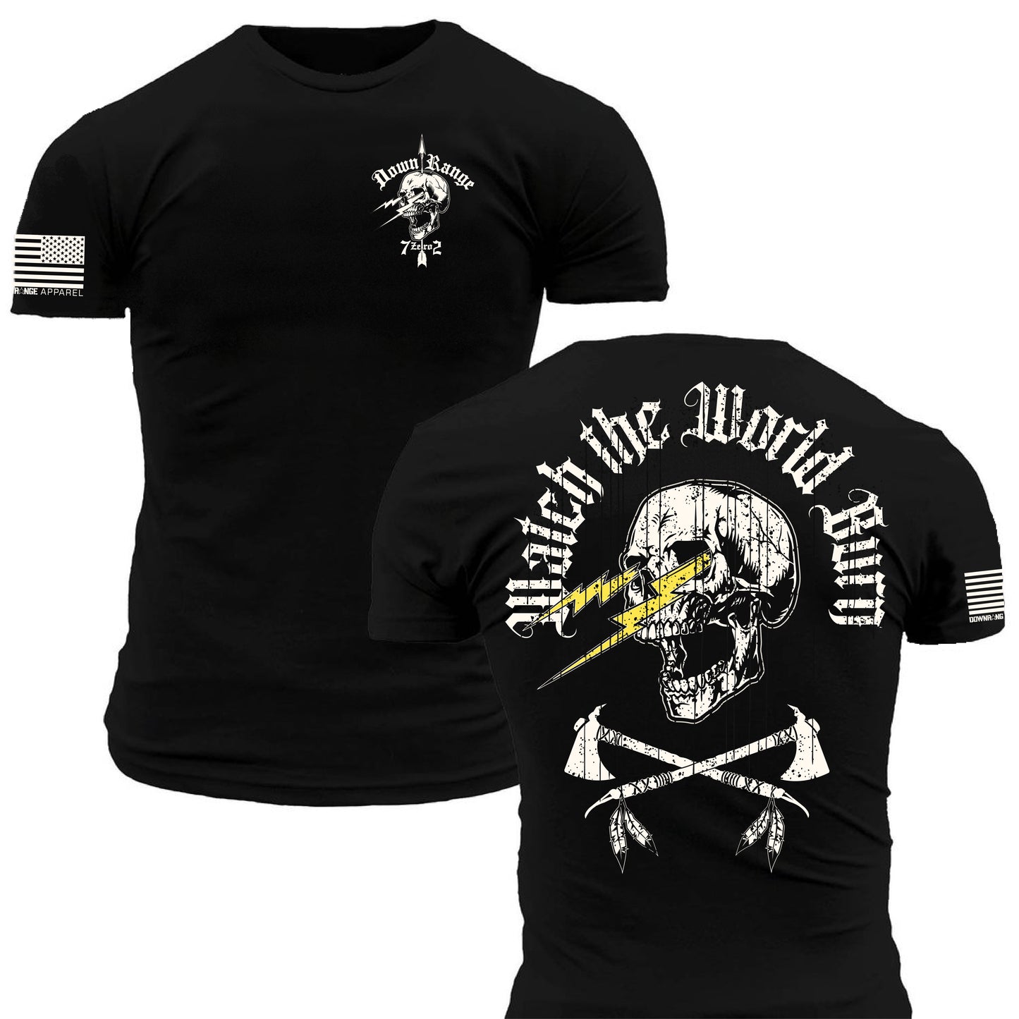 Watch the World Burn DownRange Warfare Group 7 Zero 2 Operator T-Shirt