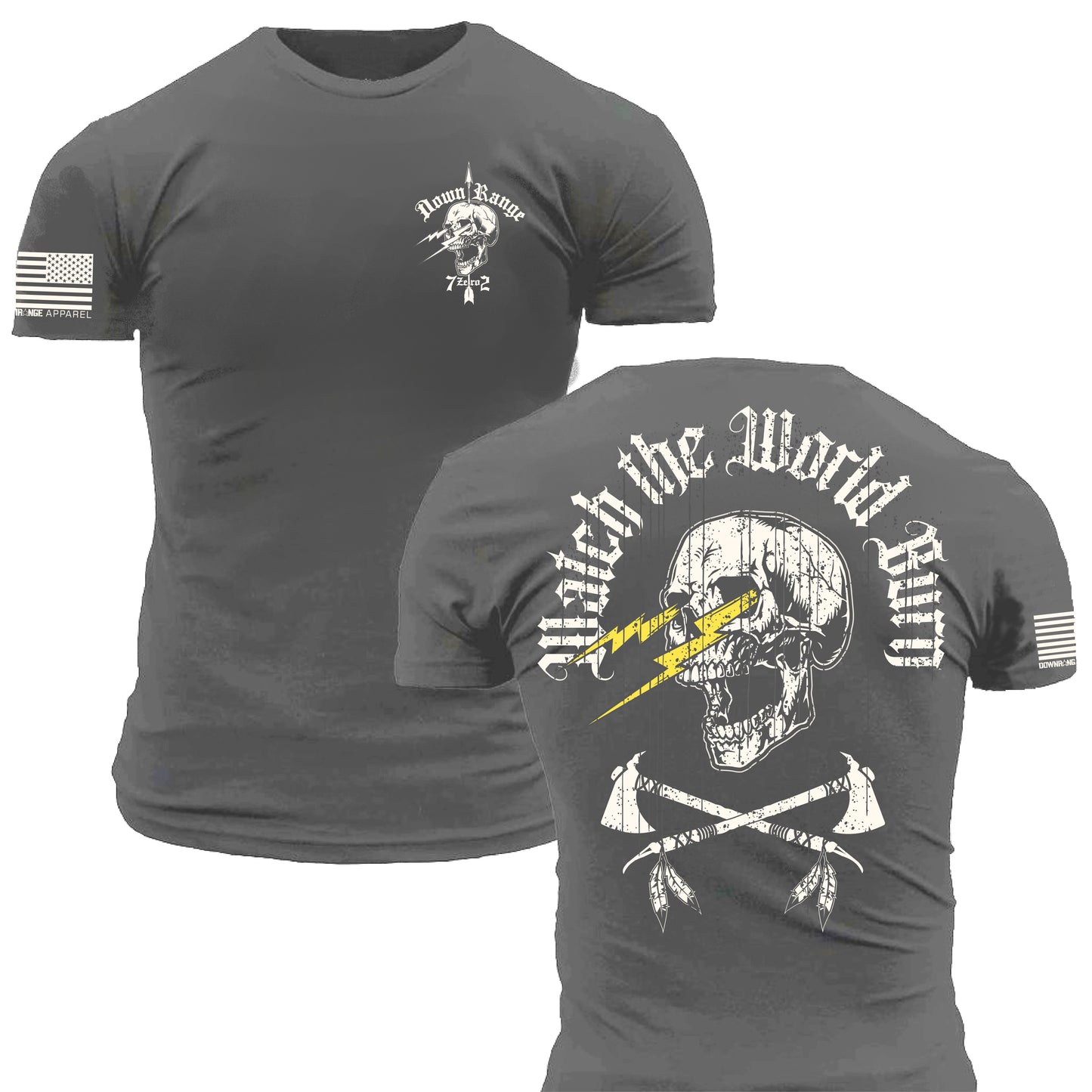 Watch the World Burn DownRange Warfare Group 7 Zero 2 Operator T-Shirt